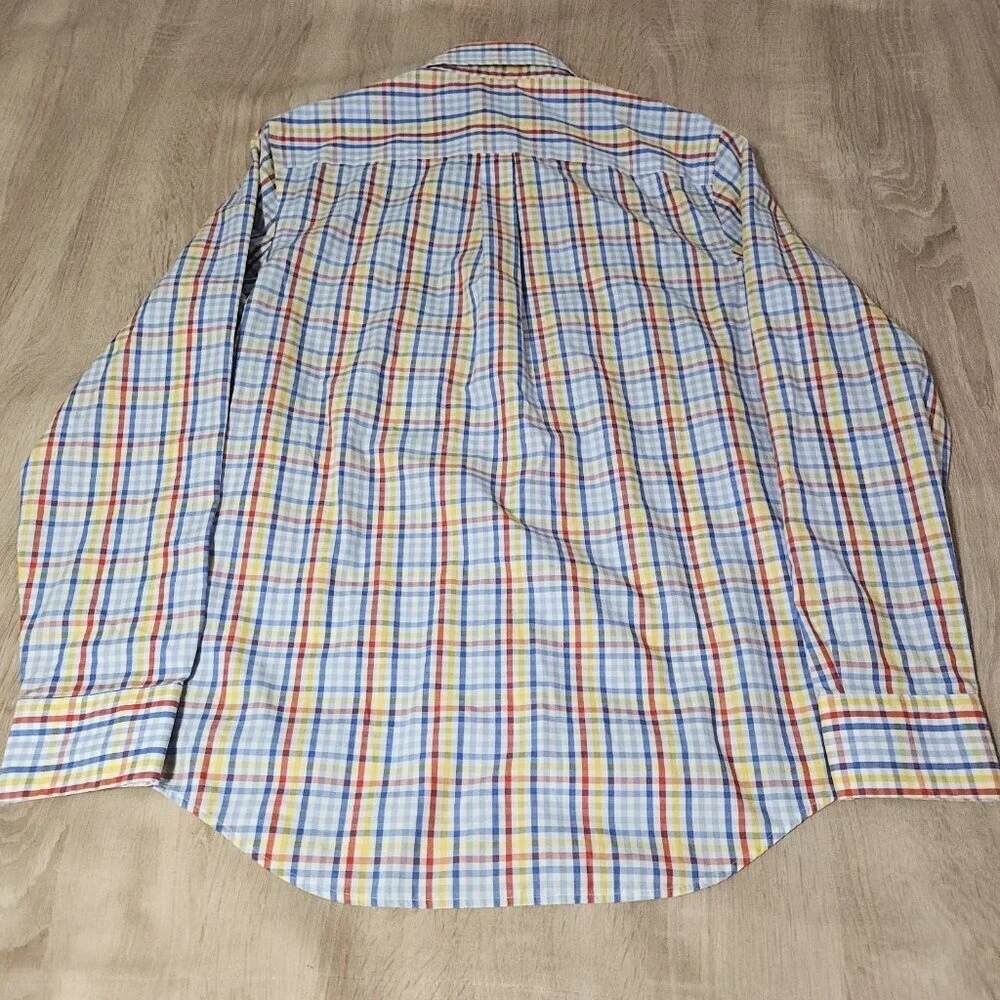 Lot Of 2 Mens Size M Banana Republic Non Iron Slim Fit Button Up Shirts Colorful